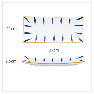Plato Rectangular de Cerámica Japonesa para Sushi - Image 10