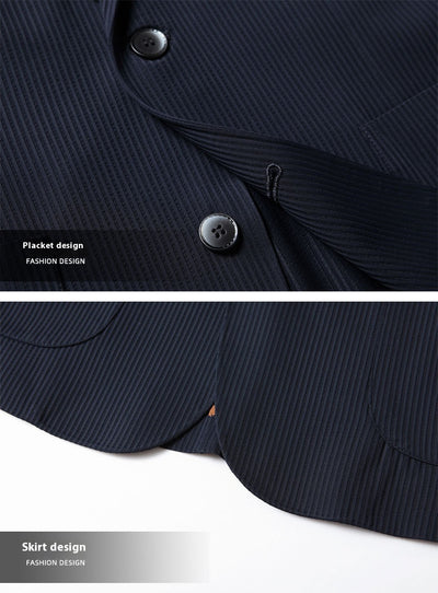 Blazer Ejecutivo Elástico de Color Liso para Hombre - Image 16