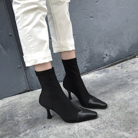 Botas Tobilleras Stiletto con Elástico - Comodidad y Estilo Otoño-Invierno - Image 8