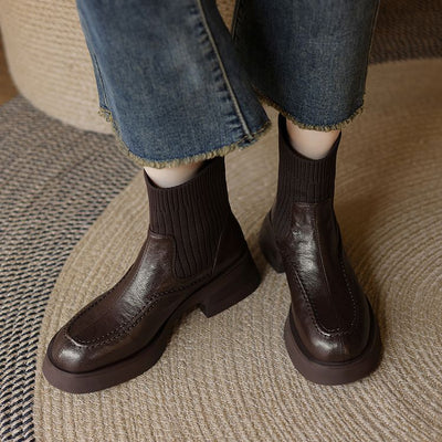 Botas Tejidas de Confort y Estilo Casual para Mujer - Image 14