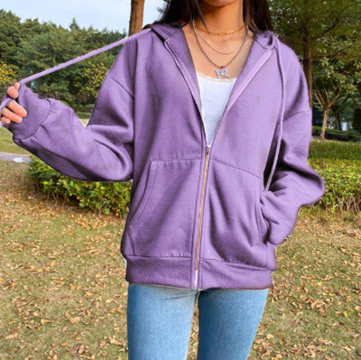 Sudadera Y2K Marrón para Mujer con Cierre - Hoodie Vintage Urbano - Image 7