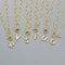 Collar de Letra Chapado en Oro Real Estilo Hip Hop