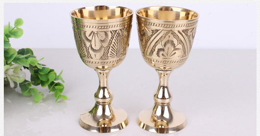 Copa de Vino Tinto de Cobre Macizo - Elegancia y Durabilidad Premium - Image 4