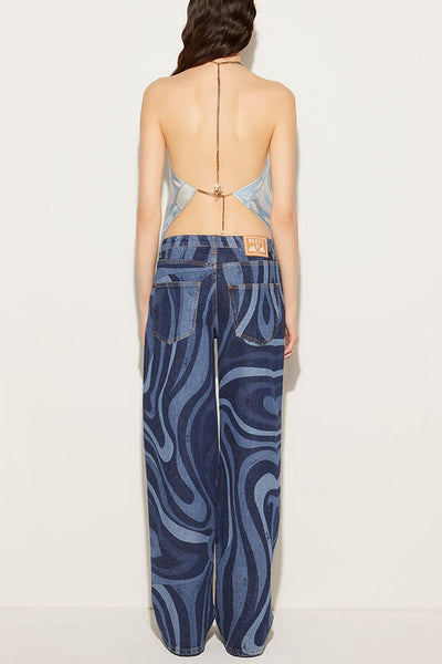 Sostén Halter Primavera Verano con Estampado de Posicionamiento - Image 15
