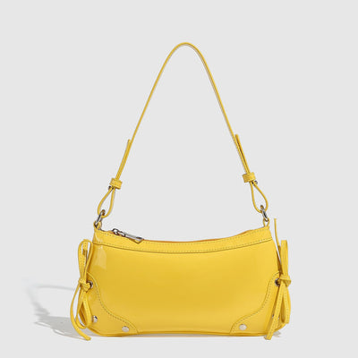 Bolso Bandolera Cuadrado Pequeño con Doble Moño - Diseño Minimalista Liso - Image 11