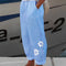 Pantalones Casuales Vintage de Algodón y Lino con Bolsillos