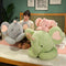 Almohada Decorativa Elefante Gigante de Peluche Suave
