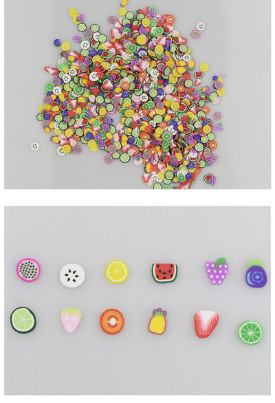 Kit de 1000 Piezas de Arcilla Suave Frutas y Accesorios para Uñas DIY - Image 10
