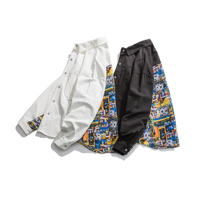Camisa Suelta Estampada para Hombre - Image 9