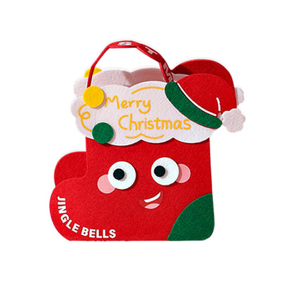 Bolsa de Fieltro Navideña con Diseño Infantil para Regalos - Image 5