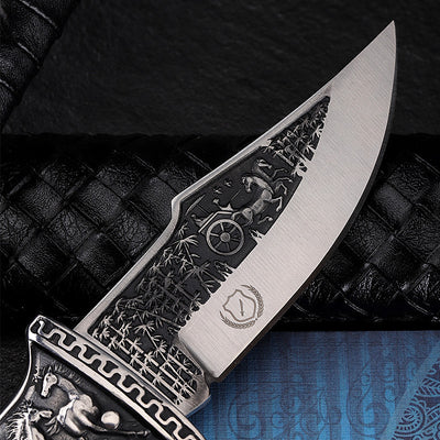 Cuchillo Plegable de Supervivencia para Aventuras al Aire Libre - Image 4