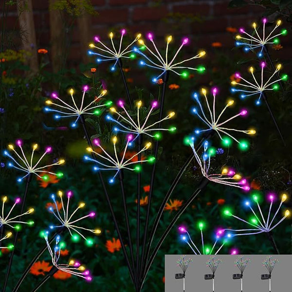Cadena de Luces Solares de Cobre para Jardín - Decoración LED Festiva