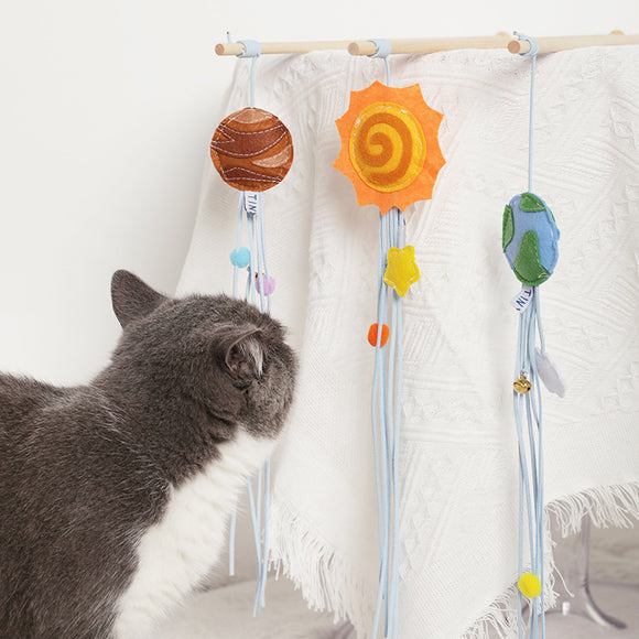 Juguete Varita Extensible con Campanas para Gatos