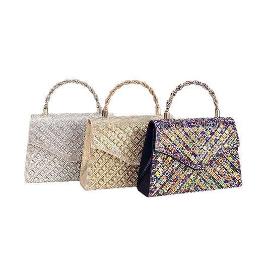Bolso de Banquete Retro Europeo con Incrustaciones de Diamantes - Elegancia de Lujo - Image 5