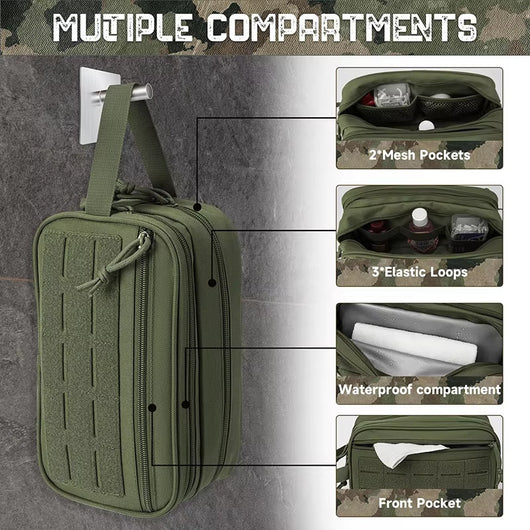 Bolsa Táctica de Aseo para Hombre - Organizador Portátil Resistente - Image 16