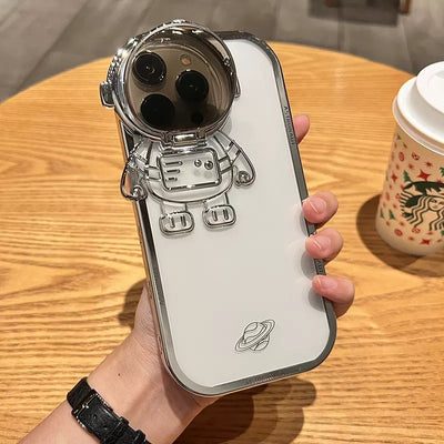 Funda Astronauta Brillo con Soporte de Cámara para iPhone 14, 13, 12, 11 Pro Max - Protección Invisible - Image 13