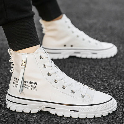 Zapatos de Lona Casual con Suela Gruesa Acolchada - Image 5
