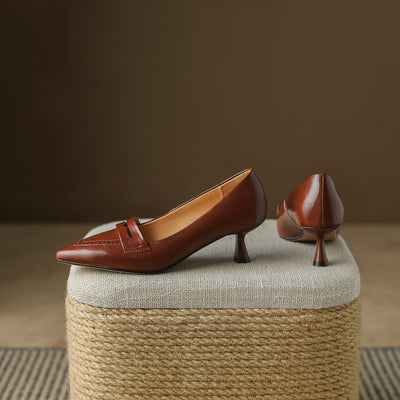 Zapatos de Tacón Medio con Punta Fina y Detalles Calados - Tallas Grandes - Image 10