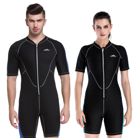 Traje de Neopreno Unisex Grueso con Manga Corta para Buceo y Surf