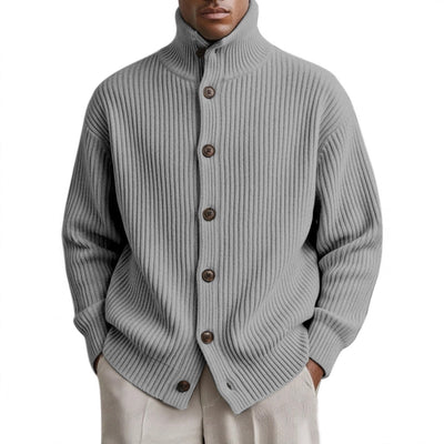 Cardigan Cuello Alto Tejido para Hombre - Image 4