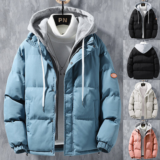 Chamarra de Invierno para Hombre con Capucha, Cortavientos y Aislante
