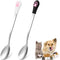 Set de 2 Cucharas para Alimento de Mascotas - Acero Inoxidable con Diseño de Garra