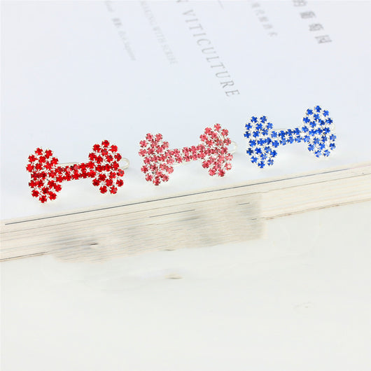 Moños y Accesorios para Mascotas con Diseño de Hueso y Diamantes - Image 21