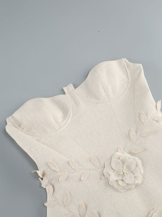 Vestido Floral Hombros Descubiertos Efecto Reductor Cintura Ajustada - Image 15
