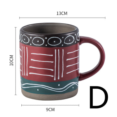 Taza de Café Artesanal Retro con Tapa - Image 5