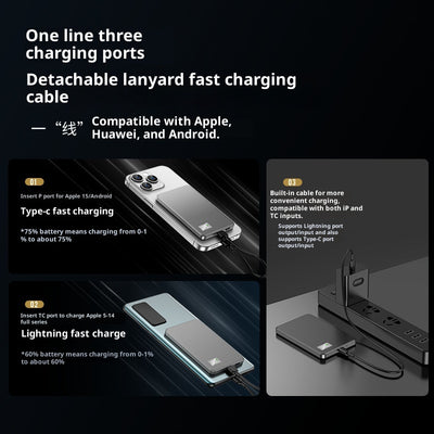 Batería Portátil Magnética Ultra Delgada con Carga Rápida y Cable Integrado - Image 5