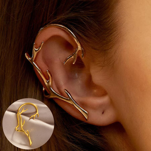 Aretes Metálicos Grandes sin Perforación