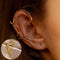 Aretes Metálicos Grandes sin Perforación