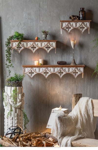 Estante Decorativo Floral Estilo Pastoral para Pared - Image 13