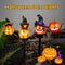 Linterna Solar de Calabaza Halloween - Decoración de Resina Artesanal para Jardín