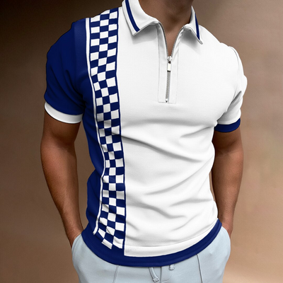 Polo Hombre Textura Cuadros con Costuras Reforzadas - Image 10