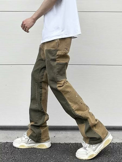 Pantalones de Trabajo Denim Elásticos Efecto Desgastado - Image 2