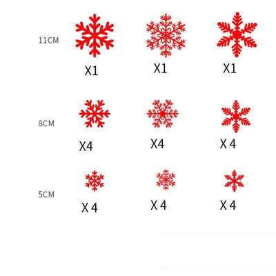48 Pegatinas Decorativas de Copos de Nieve en Cristal para Navidad - Image 6