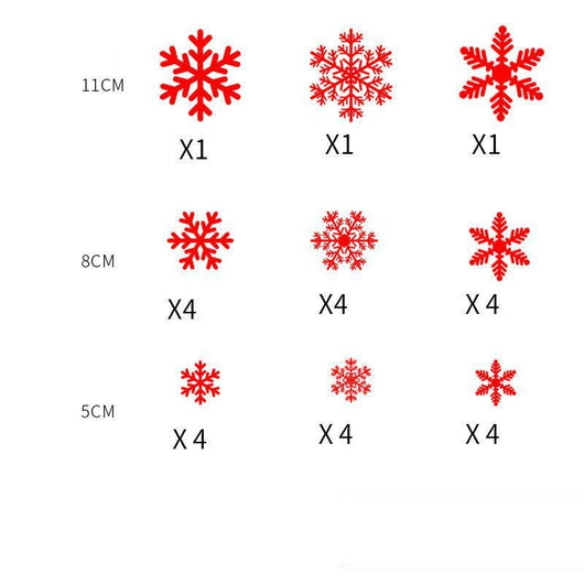 48 Pegatinas Decorativas de Copos de Nieve en Cristal para Navidad - Image 6