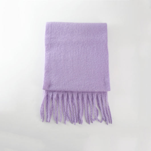Chal Grueso Oversize en Tonos Macaron - Versátil y Cálido para Todas las Ocasiones - Image 11