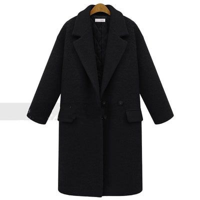 Abrigo de Lana y Algodón Acolchado con Cuello Solapa para Mujer - Image 6