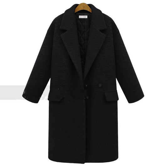 Abrigo de Lana y Algodón Acolchado con Cuello Solapa para Mujer - Image 6