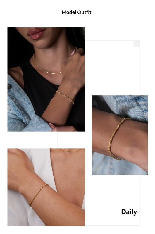 Pulsera Dorada Brillante Verano 2024 para Mujer - Image 13