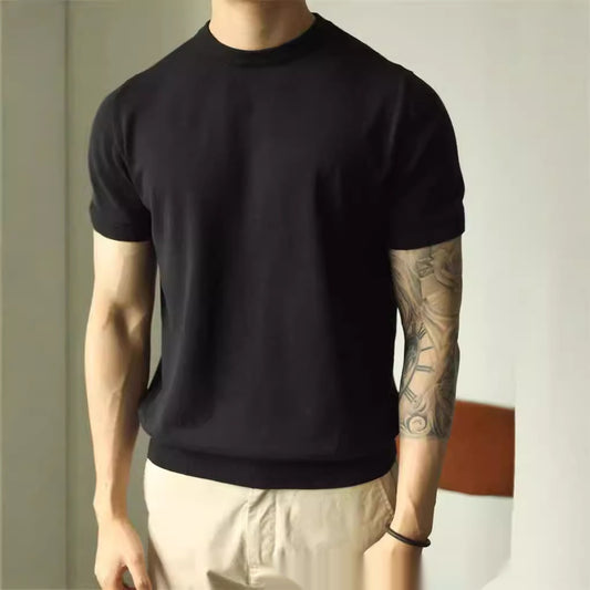 Polera Cuello Alto Slim Fit Manga Corta Efecto Fresco - Image 2