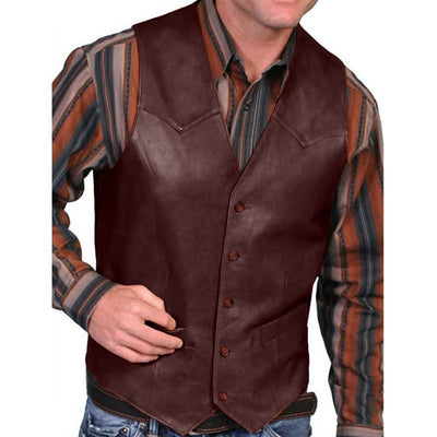 Chaleco Retro para Hombre - Cuello Redondo, Manga Corta, Diseño Clásico - Image 3