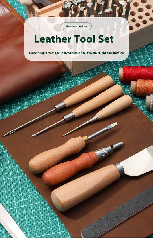 Kit Profesional de Herramientas de Cuero para Costura DIY - Image 7