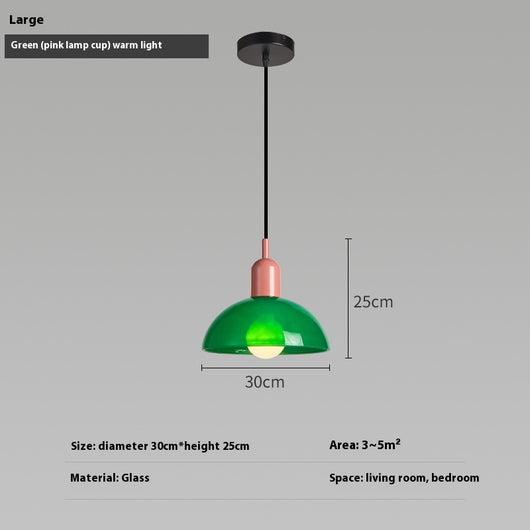 Lámpara Colgante Bauhaus Retro de Cristal para Restaurante - Image 22