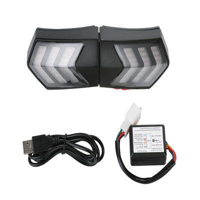Luz LED Inalámbrica para Casco de Moto con Señales de Freno y Giro Sincronizadas - Image 5