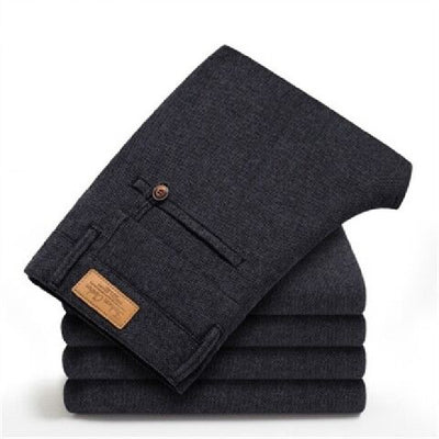 Pantalones de Vestir Rectos para Hombre - Comodidad Profesional - Image 9