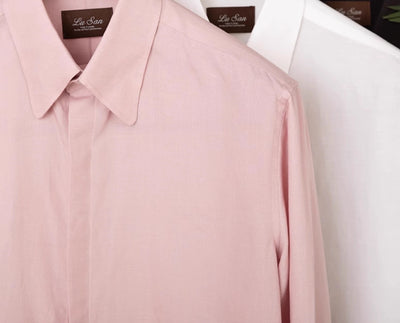 Camisa de Lino Lyocell Drapeado con Mangas Largas Suave al Tacto - Image 2