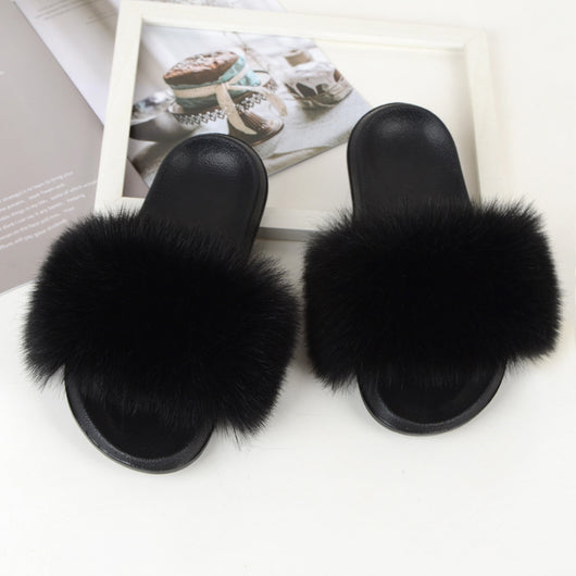 Pantuflas de Pelaje Sintético para Mujer - Cómodas, Antideslizantes y Acogedoras - Image 38